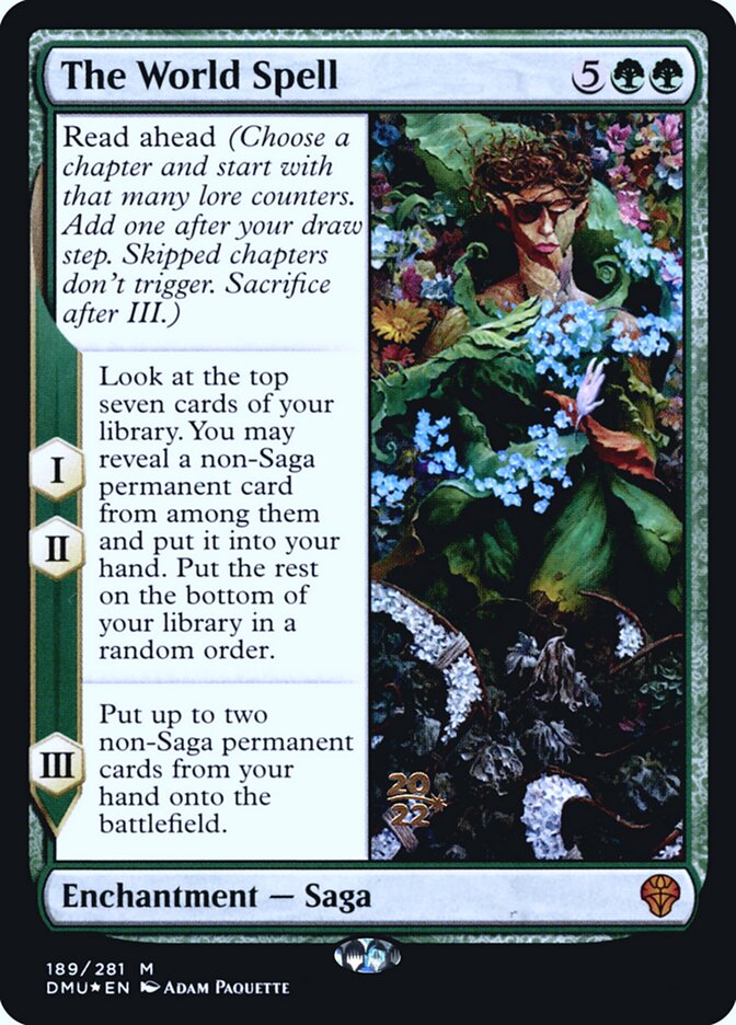 The World Spell card front