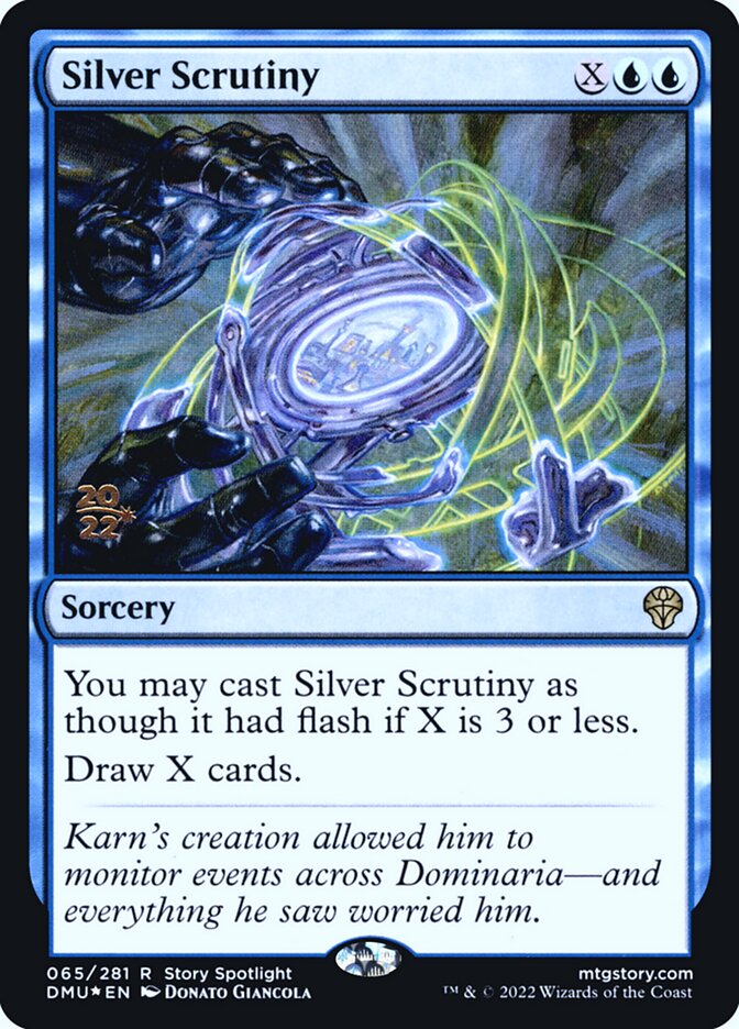 Silver Scrutiny card front