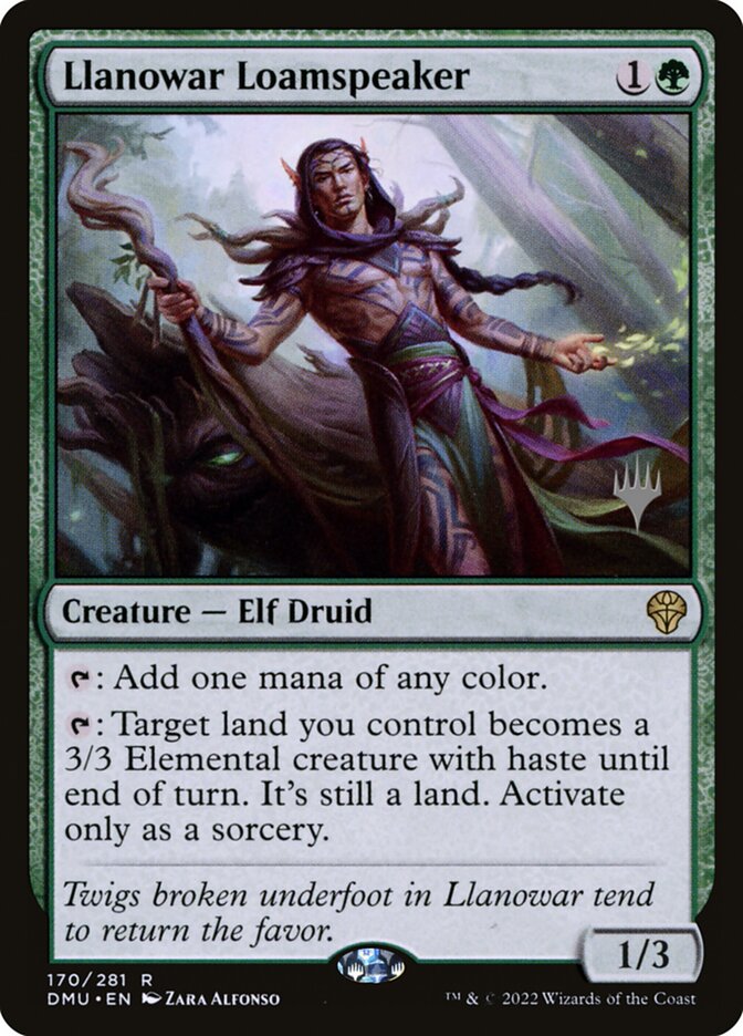 Llanowar Loamspeaker card front