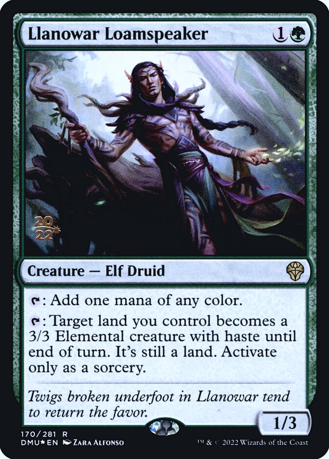 Llanowar Loamspeaker card front
