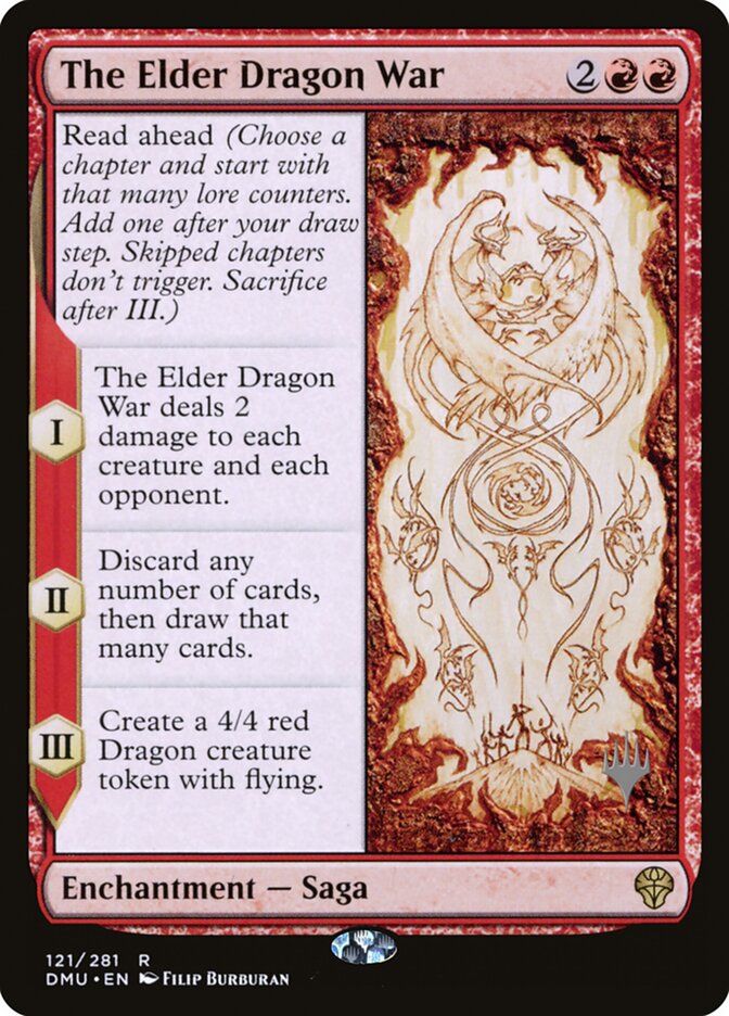 The Elder Dragon War card front