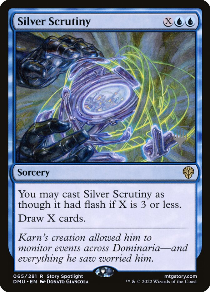 Silver Scrutiny card front