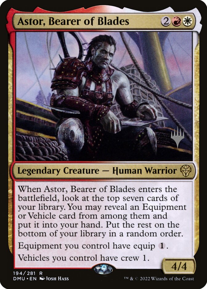 Astor, Bearer of Blades card front