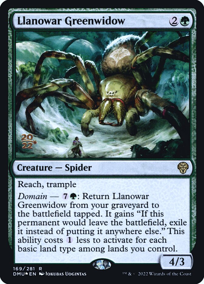 Llanowar Greenwidow card front