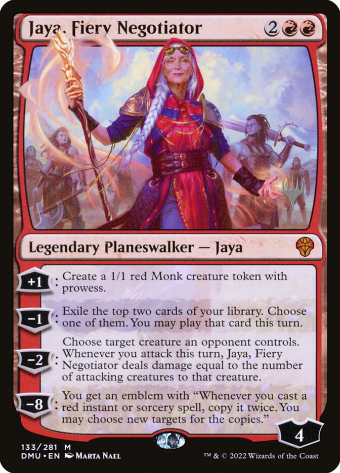 Jaya, Fiery Negotiator card front