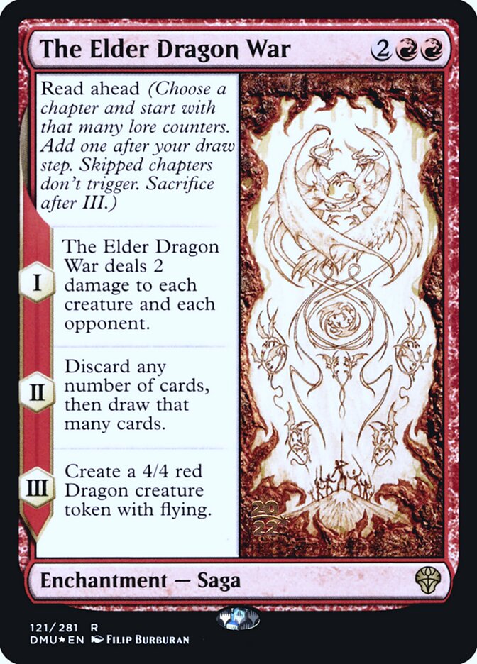 The Elder Dragon War card front