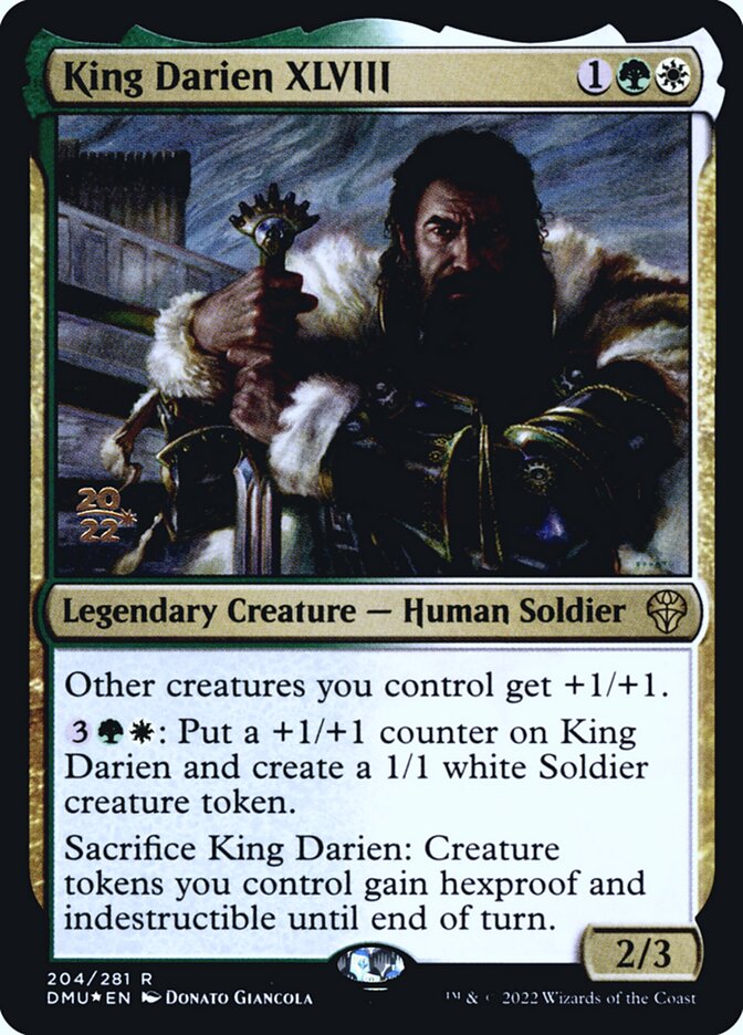 King Darien XLVIII card front