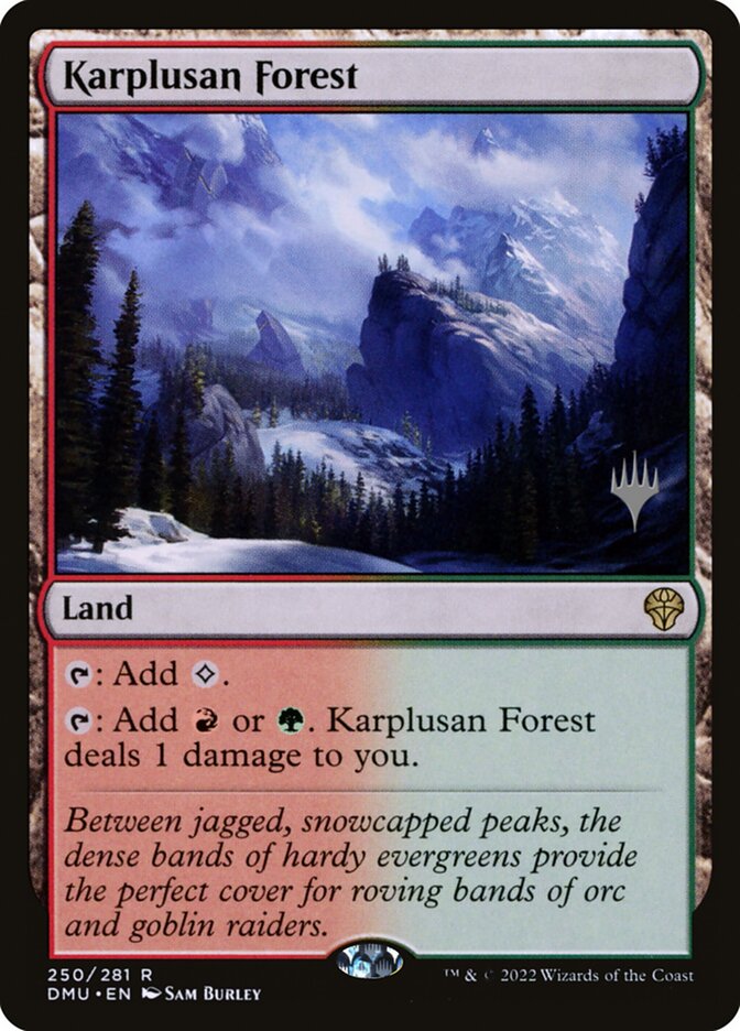 Karplusan Forest card front