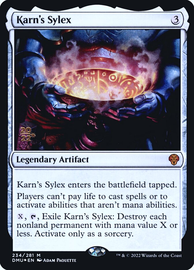 Karn's Sylex card front