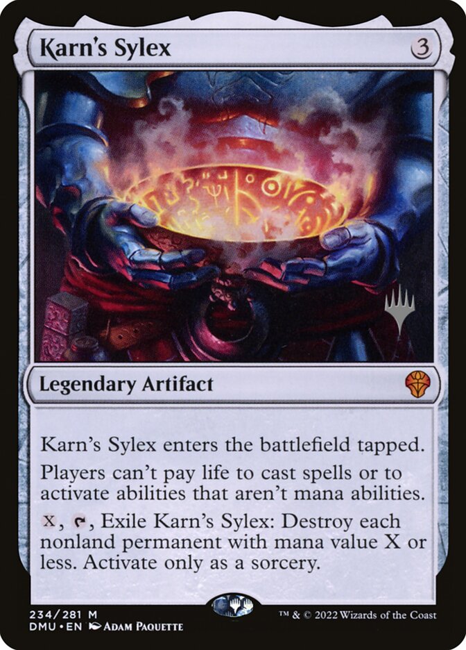 Karn's Sylex card front