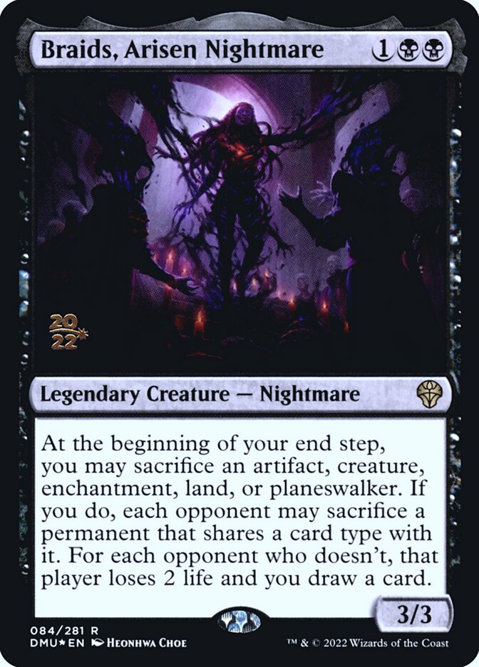 Braids, Arisen Nightmare card front