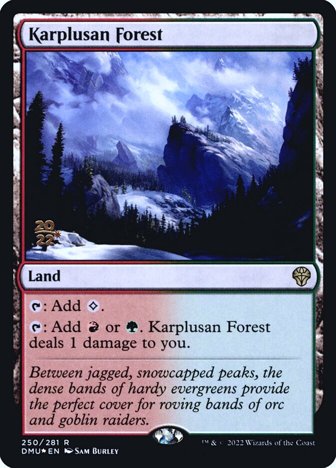 Karplusan Forest card front
