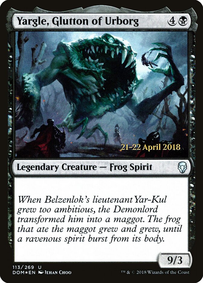 Yargle, Glutton of Urborg card front