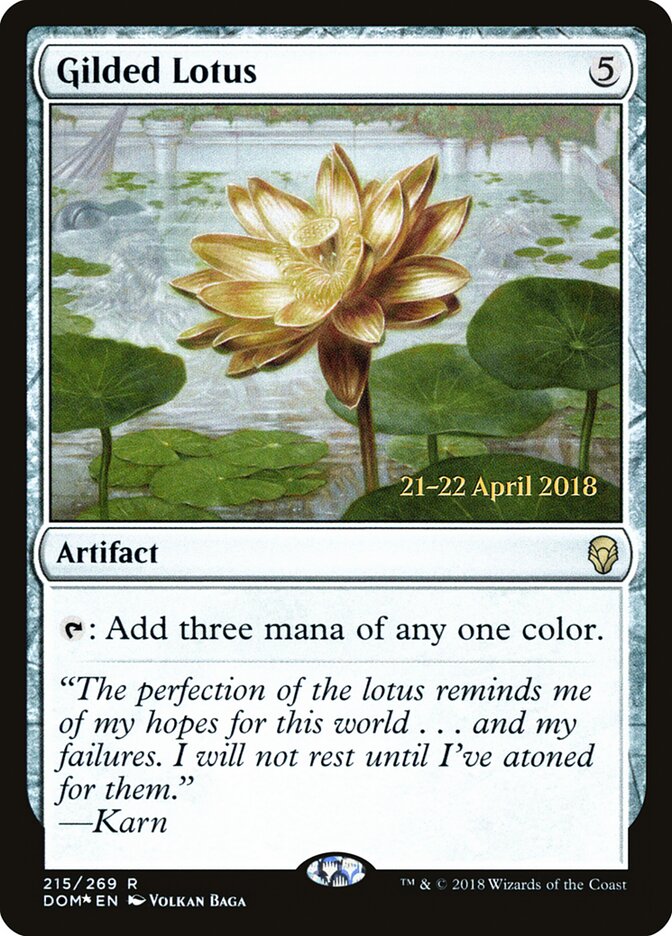 Gilded Lotus card front
