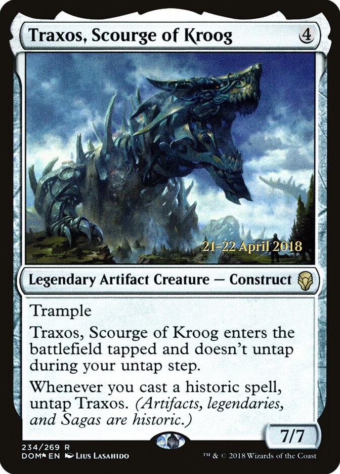 Traxos, Scourge of Kroog card front