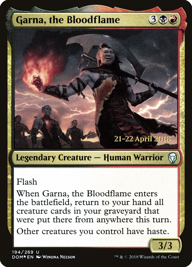 Garna, the Bloodflame card front