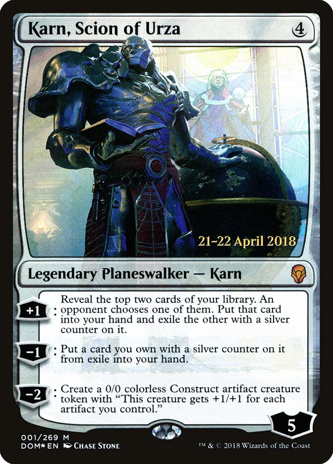 Karn, Scion of Urza card front