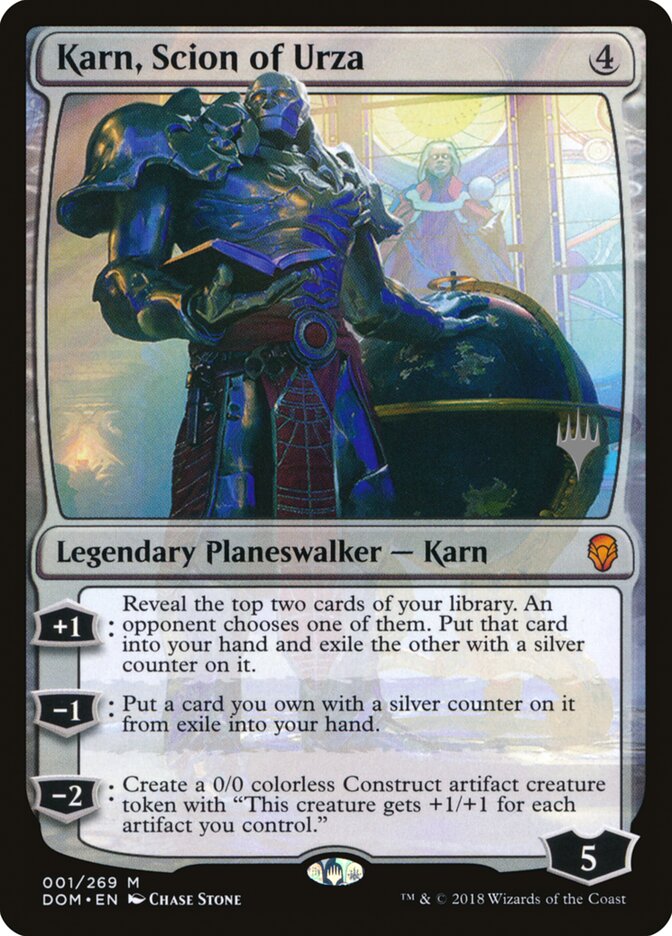 Karn, Scion of Urza card front