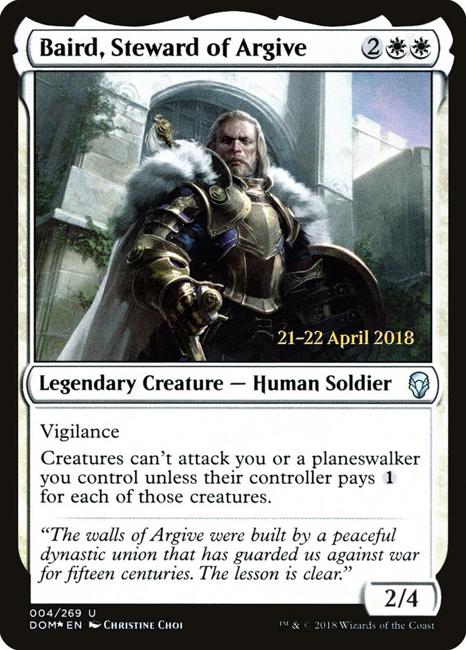 Baird, Steward of Argive card front
