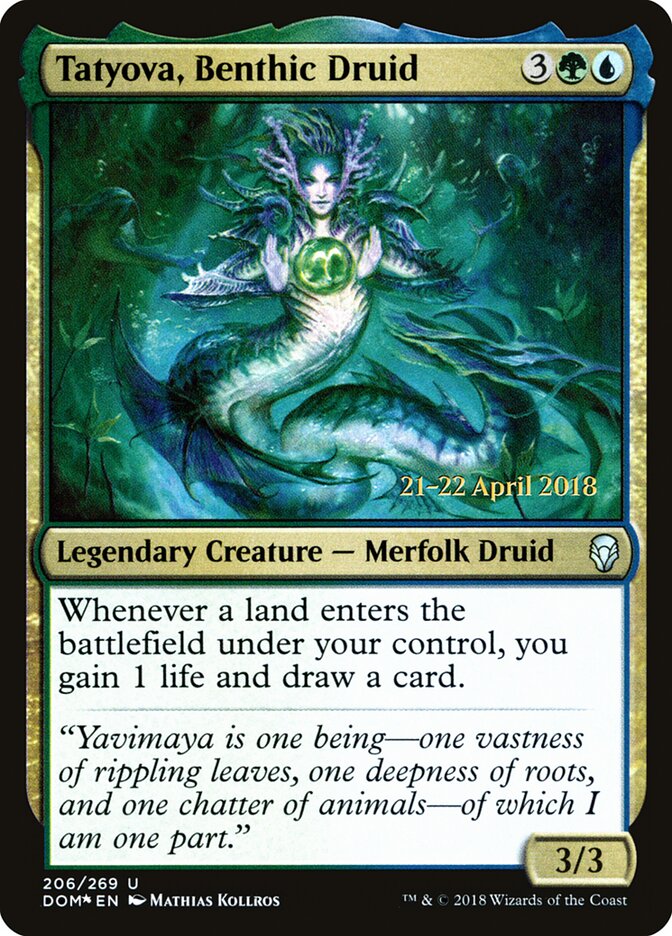 Tatyova, Benthic Druid card front