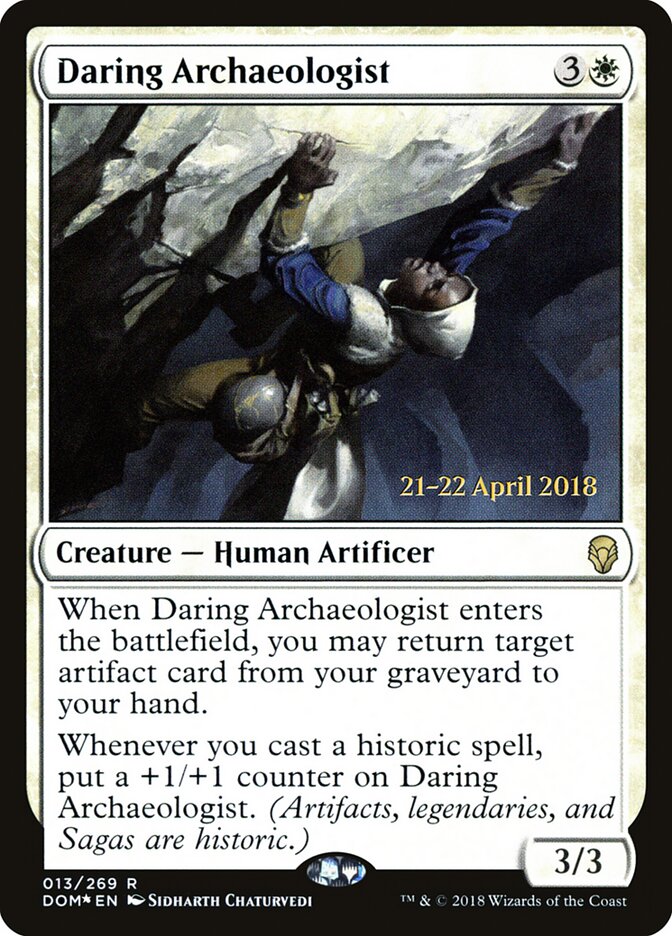 Daring Archaeologist card front