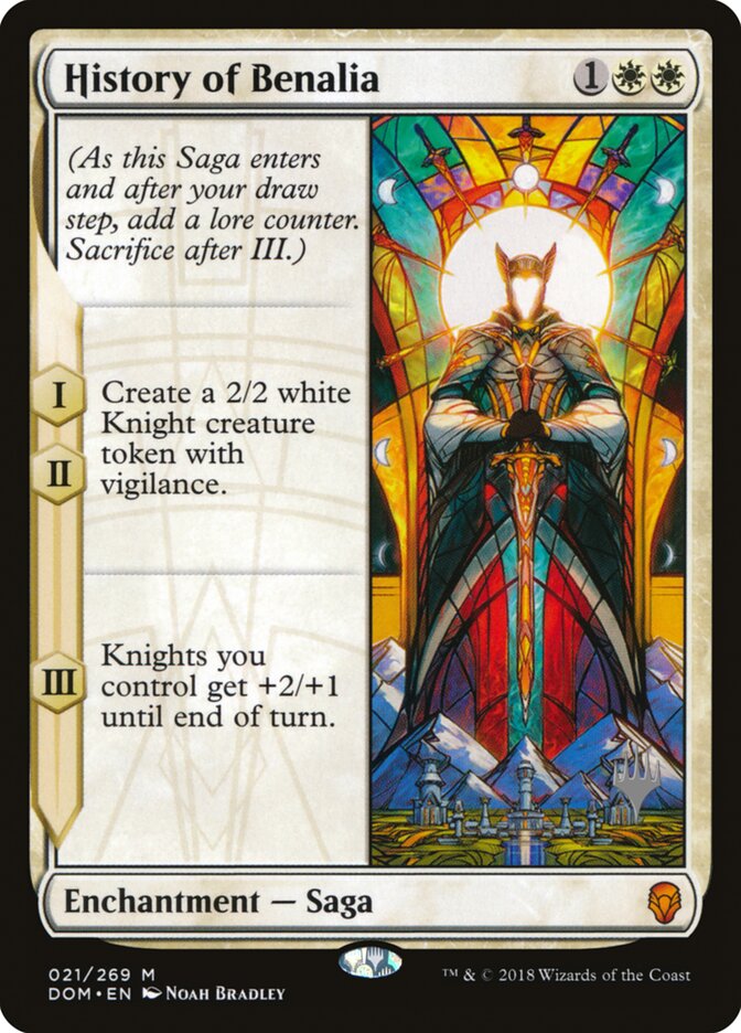 History of Benalia card front