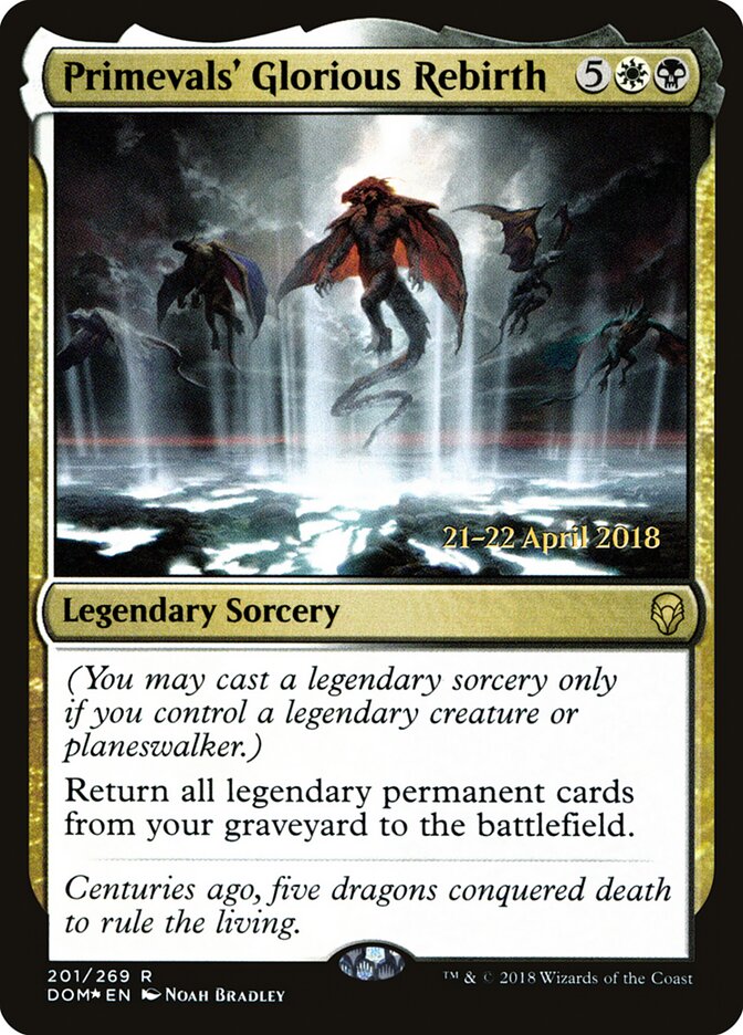 Primevals' Glorious Rebirth card front