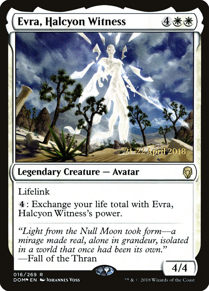 Evra, Halcyon Witness card front