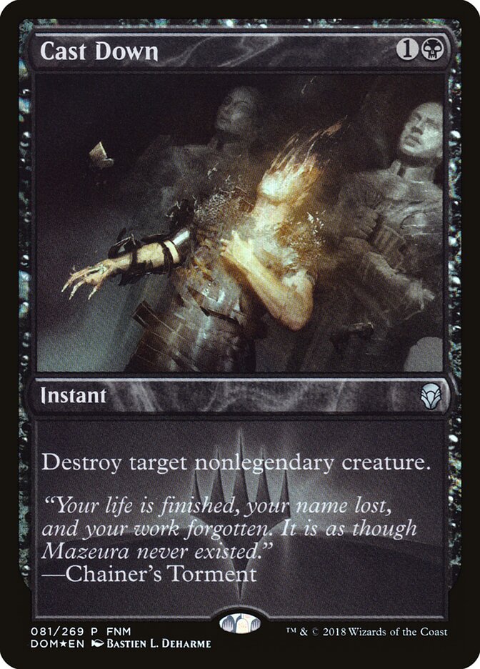Cast Down card front