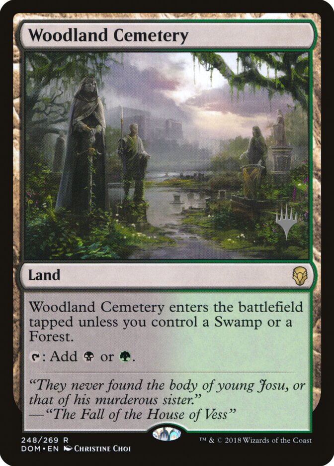 Woodland Cemetery card front