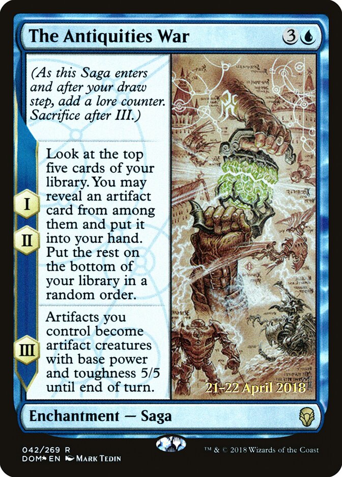 The Antiquities War card front