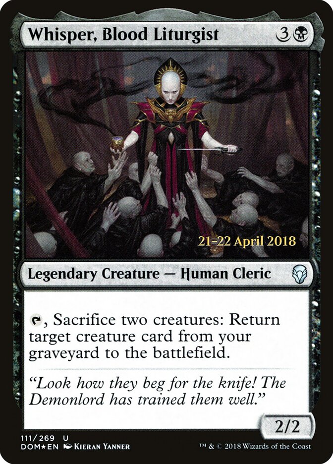 Whisper, Blood Liturgist card front