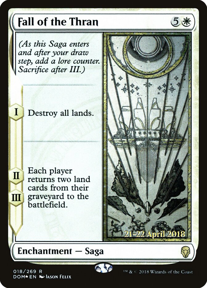 Fall of the Thran card front