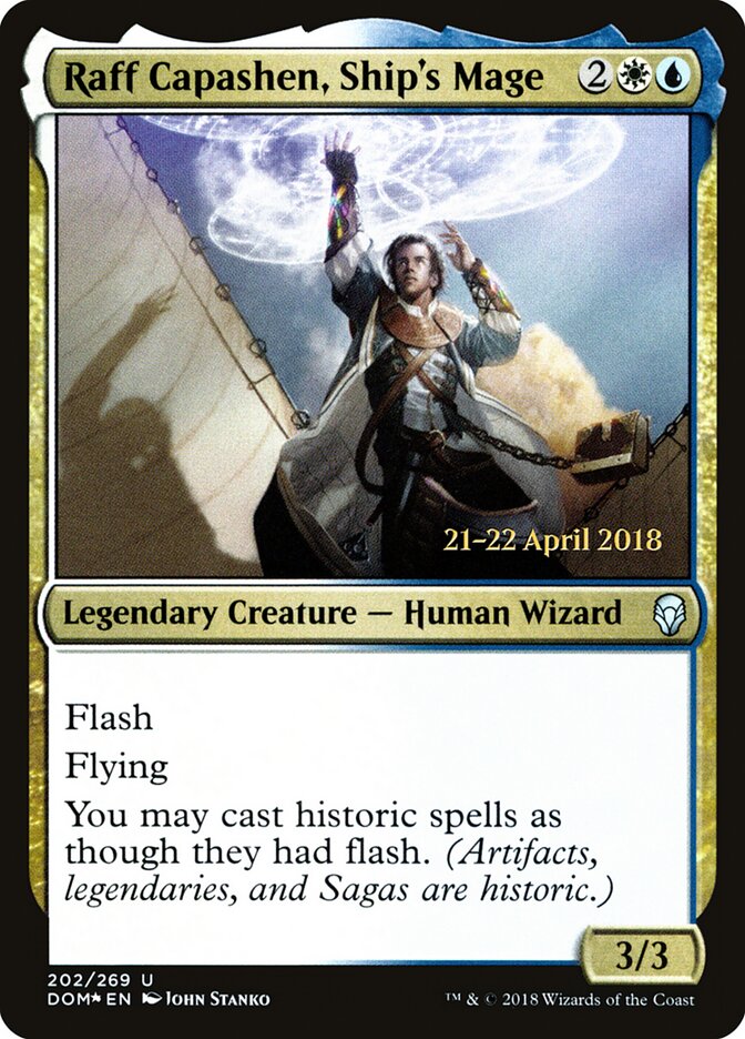 Raff Capashen, Ship's Mage card front