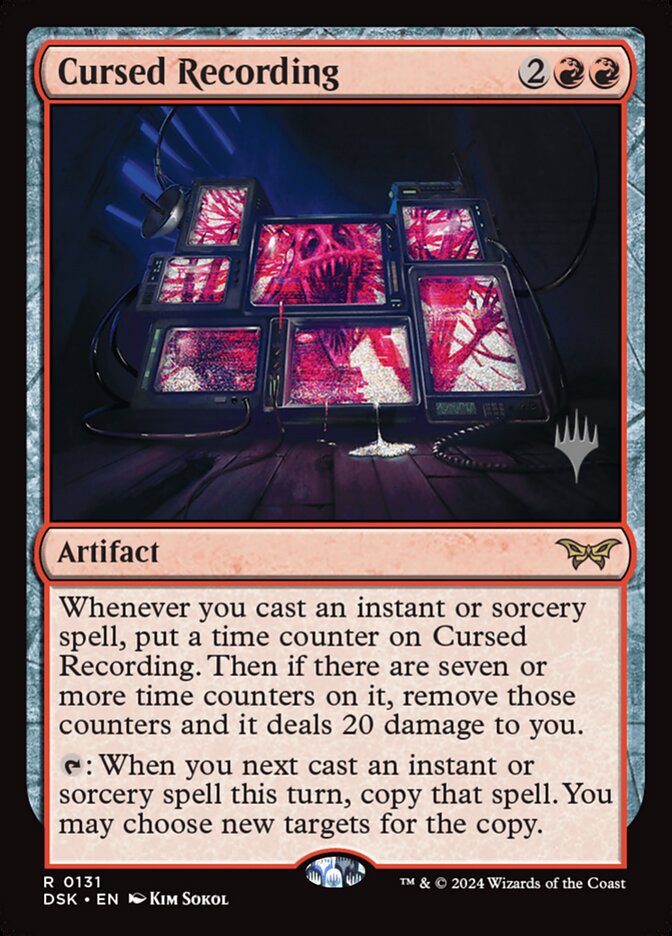 Cursed Recording card front