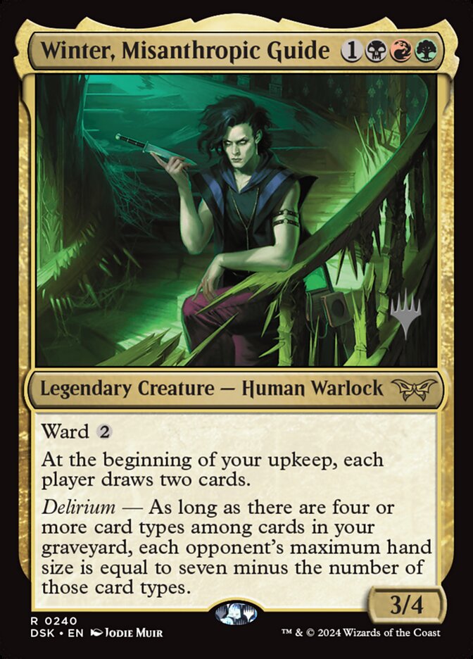 Winter, Misanthropic Guide card front