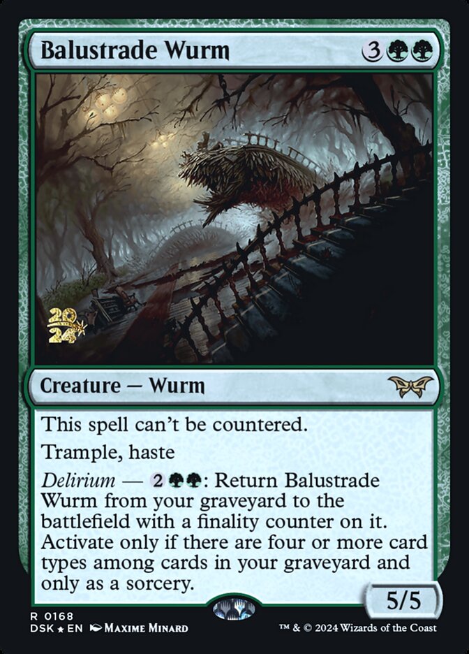 Balustrade Wurm card front