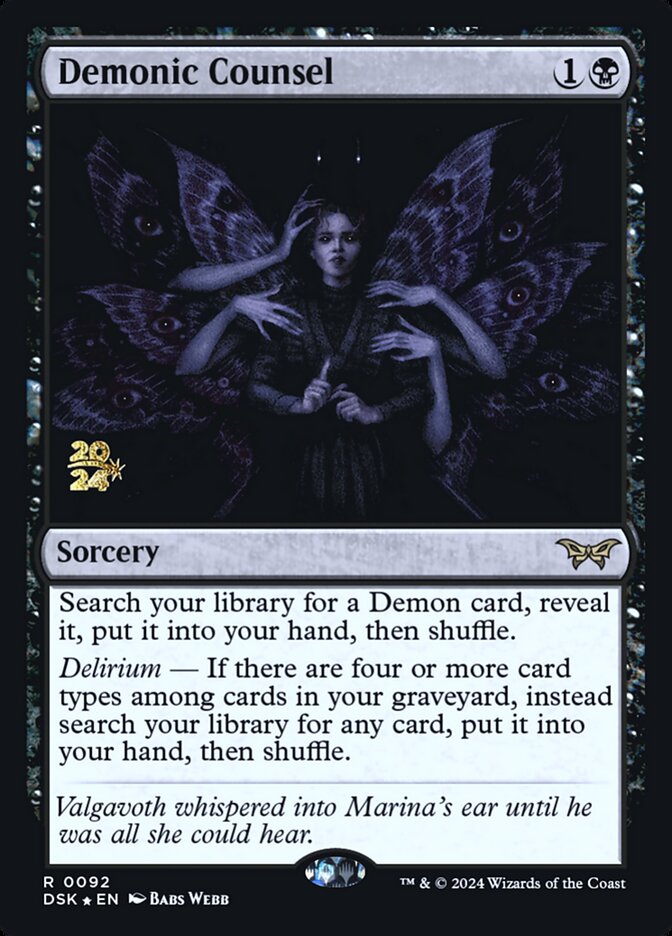 Demonic Counsel card front