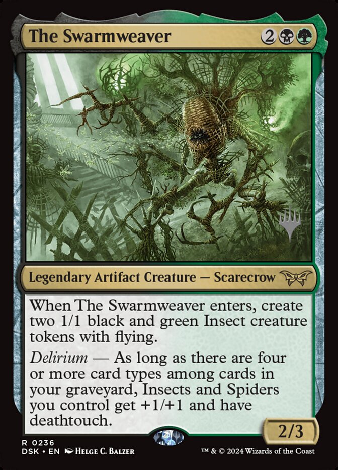 The Swarmweaver card front