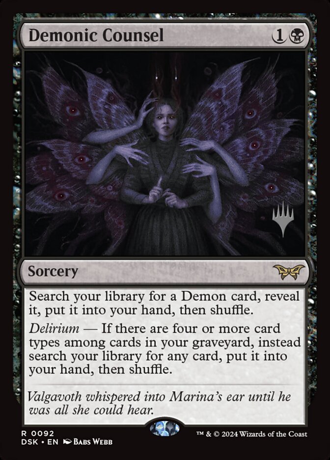 Demonic Counsel card front