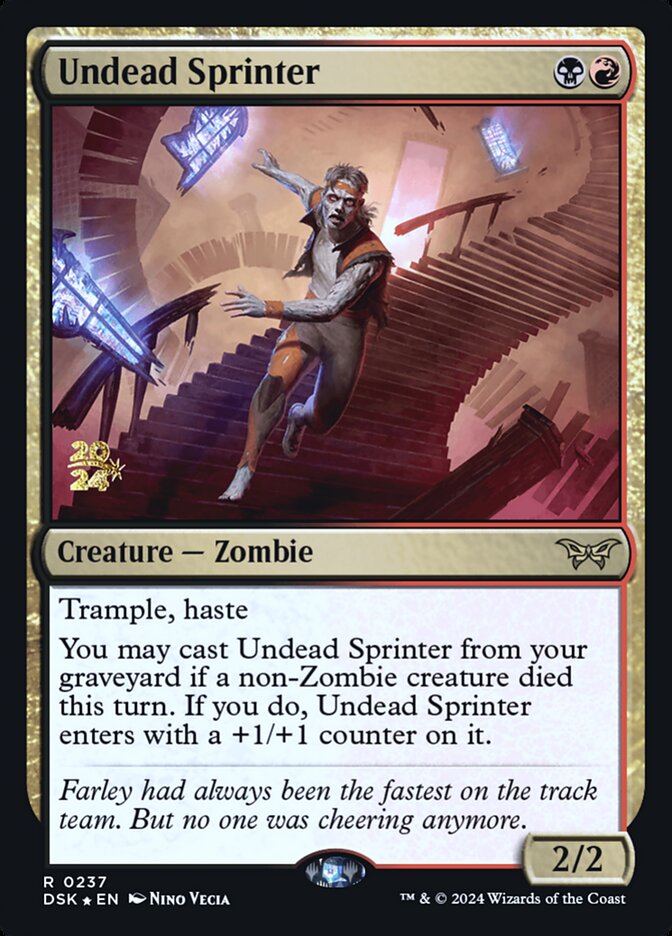 Undead Sprinter card front