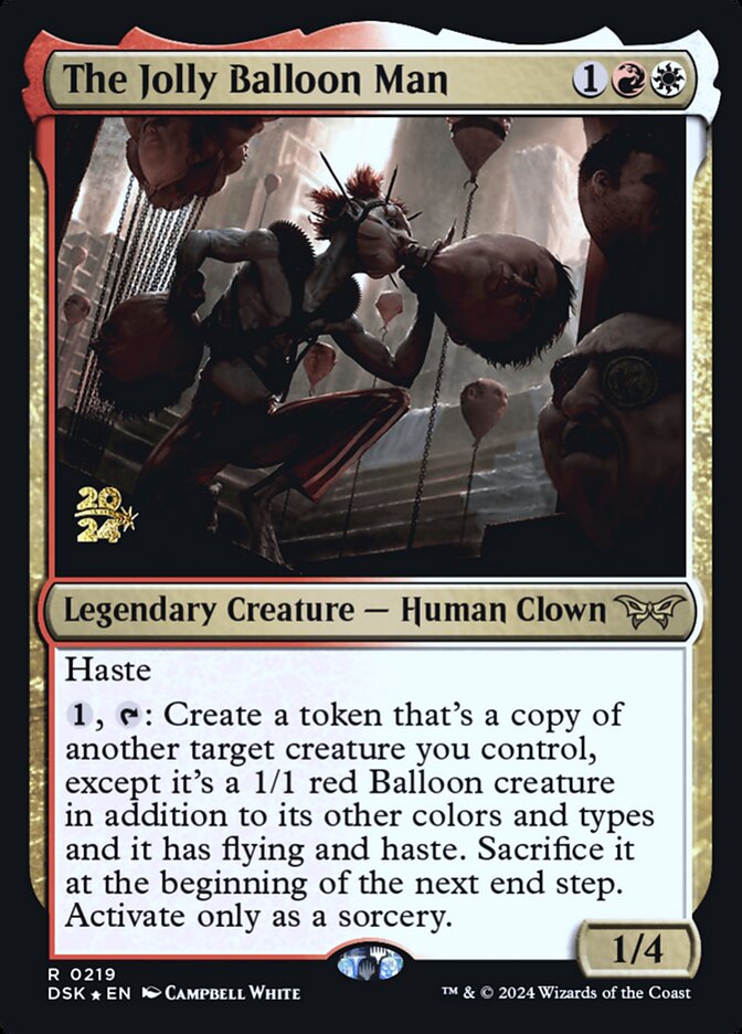 The Jolly Balloon Man card front