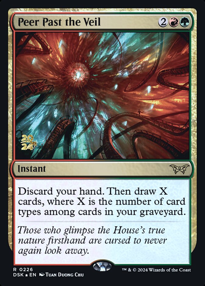 Peer Past the Veil card front