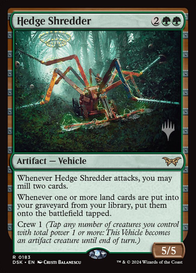 Hedge Shredder card front