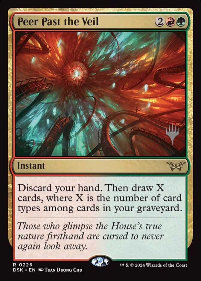 Peer Past the Veil card front