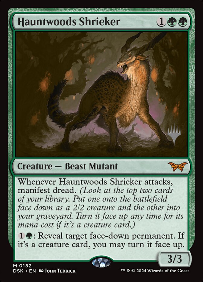 Hauntwoods Shrieker card front