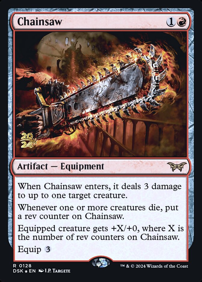 Chainsaw card front