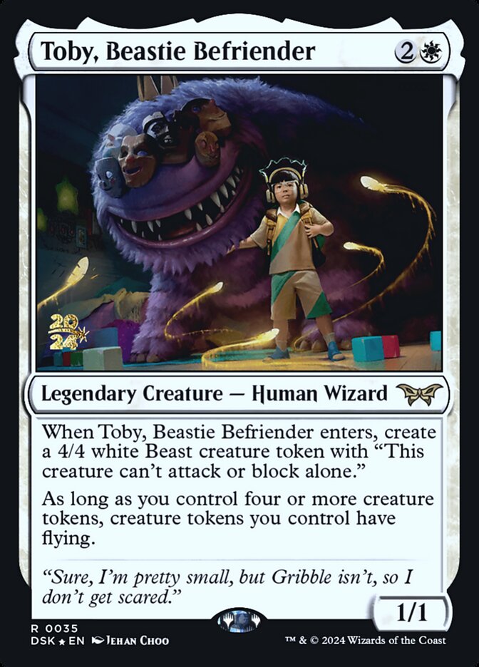 Toby, Beastie Befriender card front
