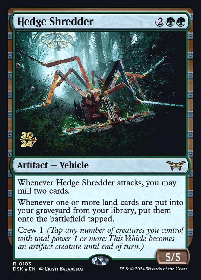 Hedge Shredder card front
