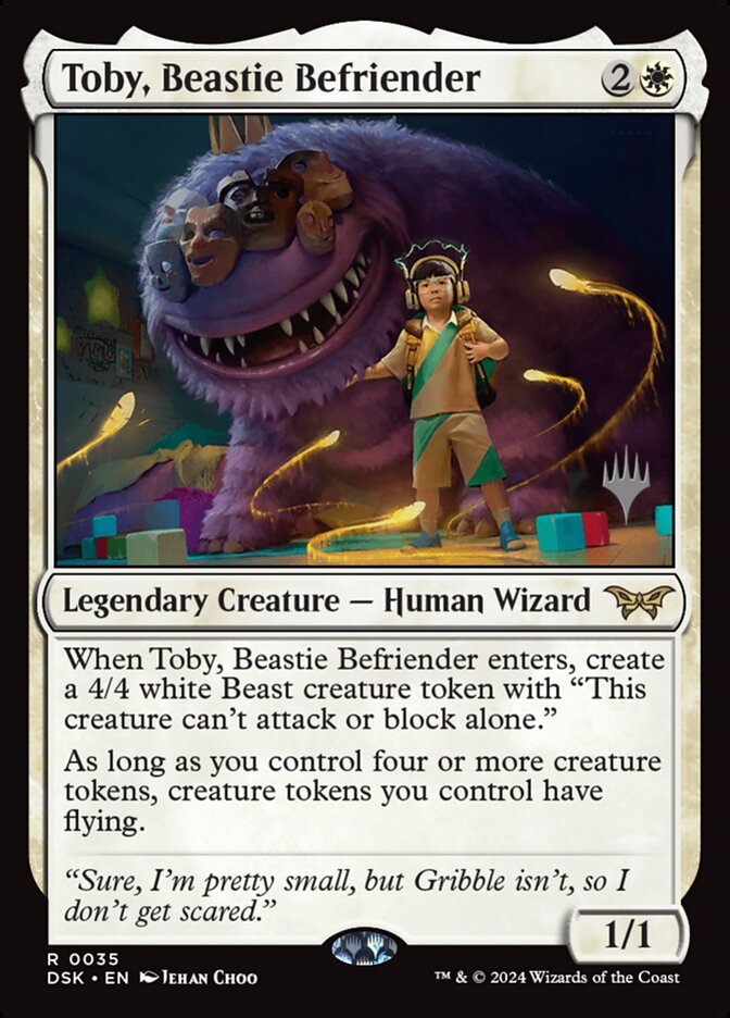 Toby, Beastie Befriender card front
